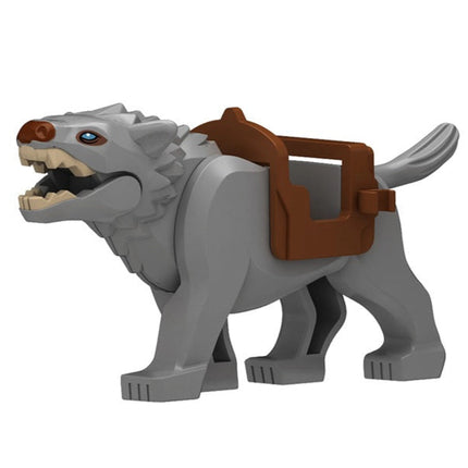 Light Grey Wolf Custom Lord of the Rings Minifigure