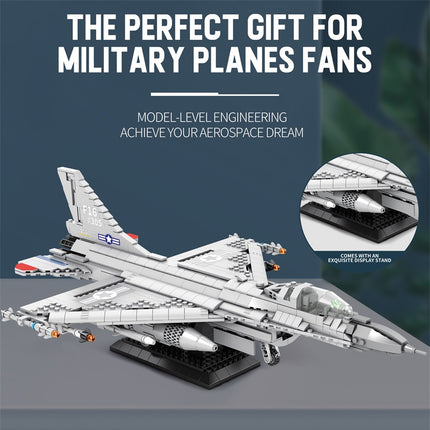 F-16 Fighting Falcon Fighter Jet Building Set