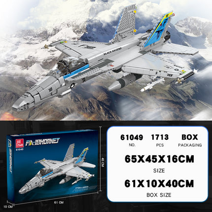 F/A-18 Hornet Supersonic Fighter Jet Building Set