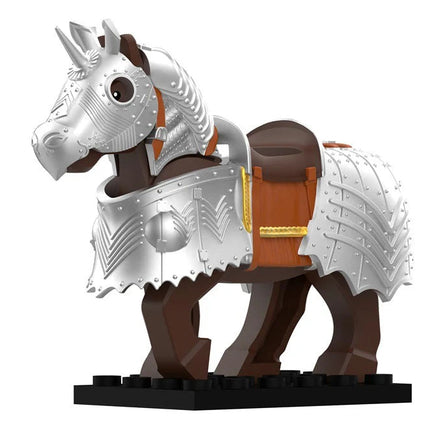 Gothic Wide Medieval Warhorse Custom Minifigure