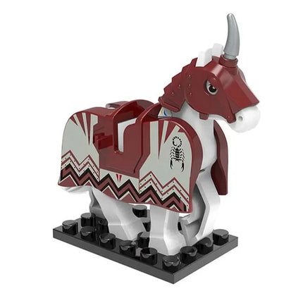 Medieval Armored Warhorse Custom Minifigure