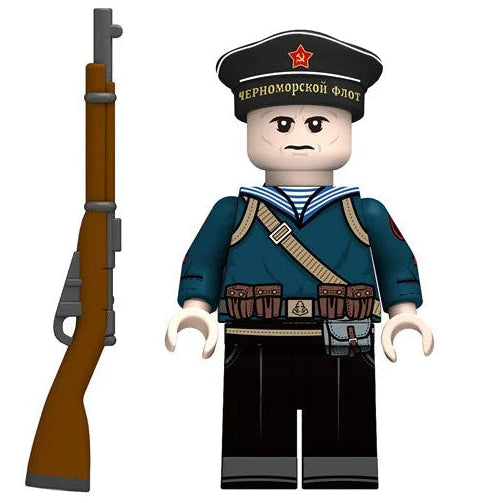 Soviet Naval Infantry (Russian Soldier) Custom Military Minifigure