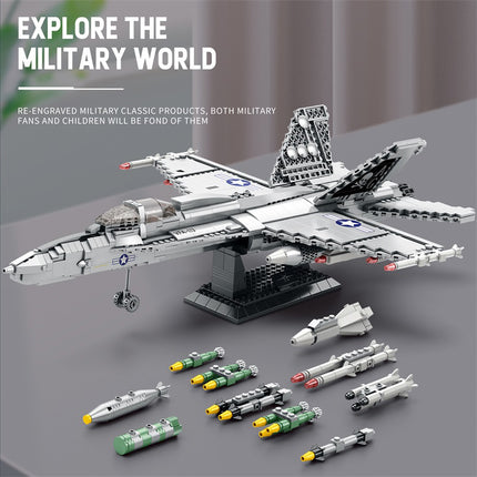 F-18 Hornet Supersonic Fighter Jet Building Set