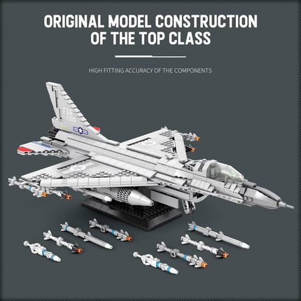 F-16 Fighting Falcon Fighter Jet Building Set