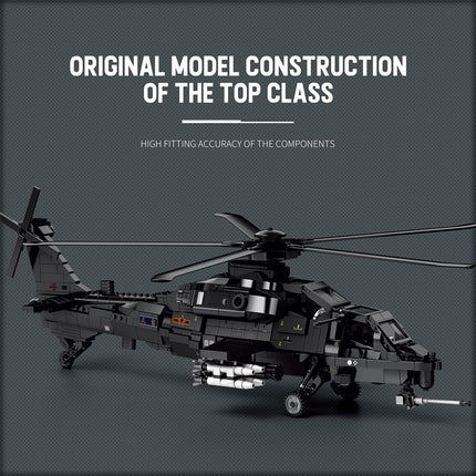 Changhe WZ-10 Attack Helicopter Building Set
