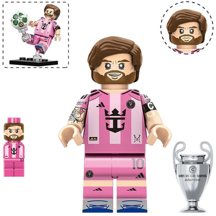 Lionel Messi (Inter Miami) Custom Football Player Minifigure