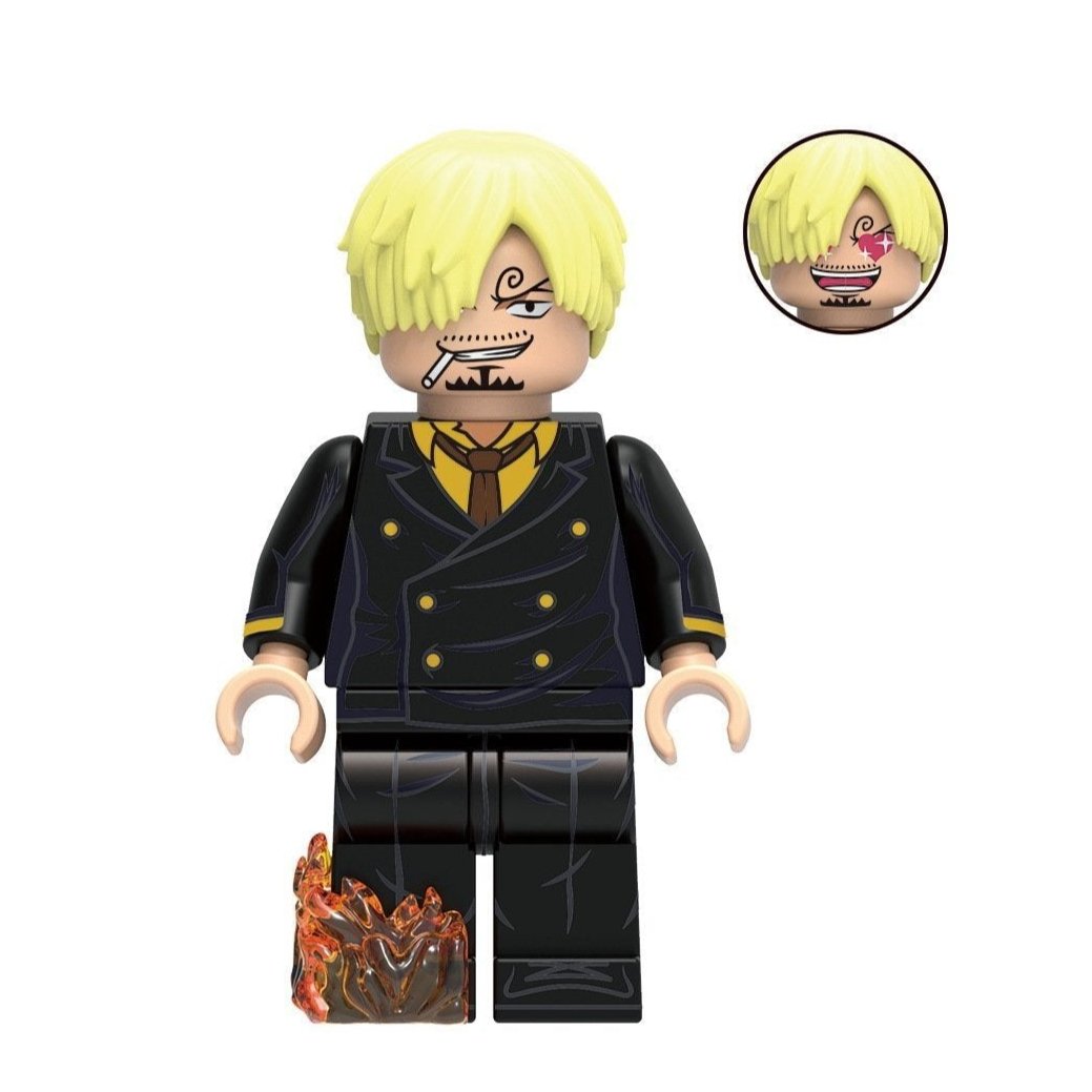 Sanji Custom One Piece Anime Minifigure Minifigure Bricks