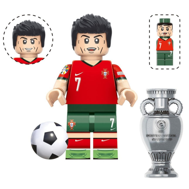 Cristiano Ronaldo (Portugal) Custom Football Player Minifigure