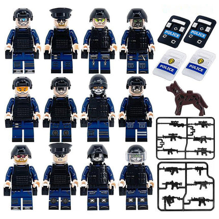 SWAT Police Force Minifigure Bundle Set