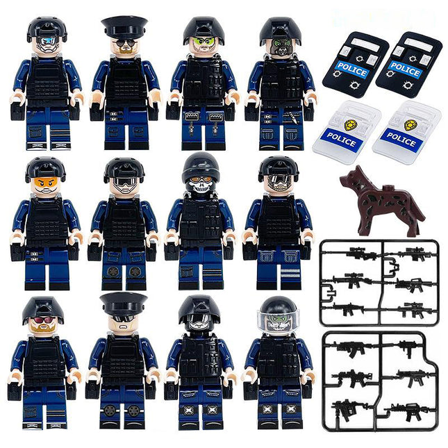 SWAT Police Force Minifigure Bundle Set