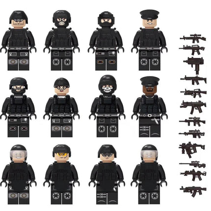 SWAT Police Unit Minifigure Bundle Set