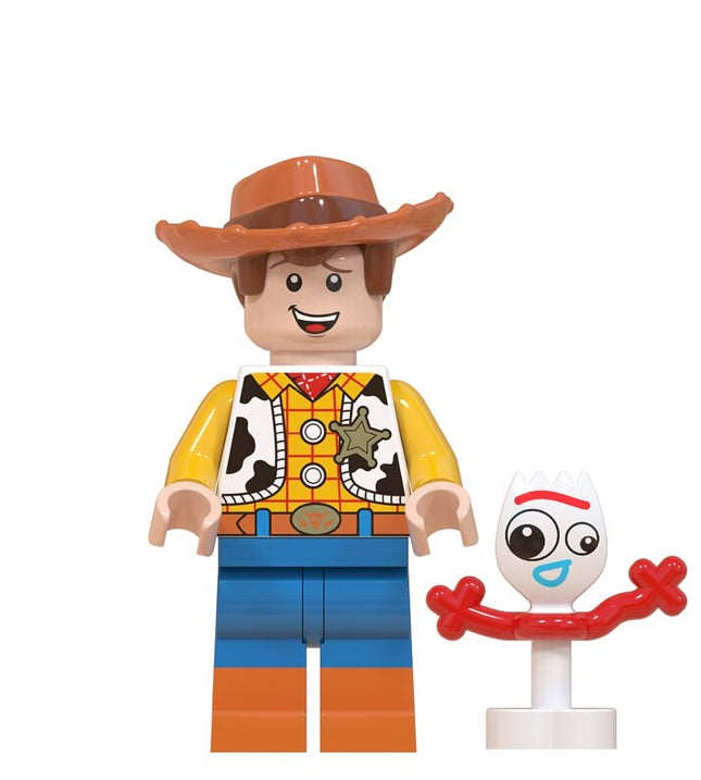 Woody with Forky from Toy Story Custom Minifigure