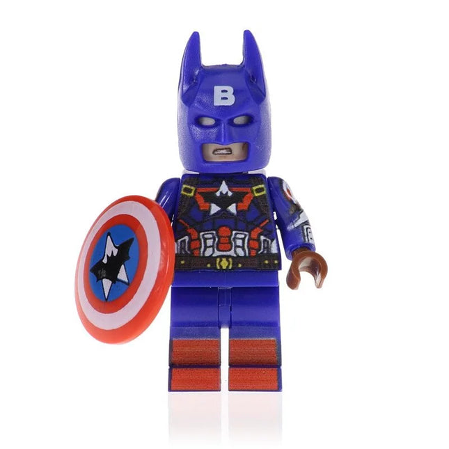 Captain Batman Custom Marvel DC Superhero Minifigure