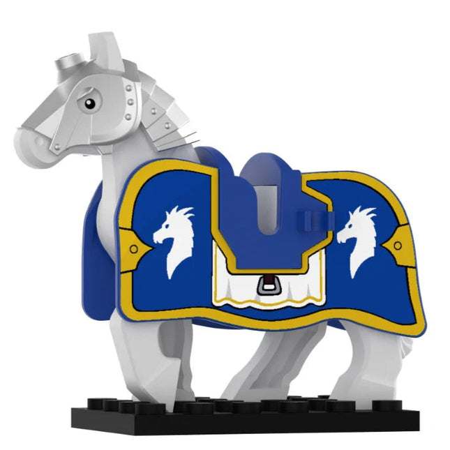Paladin Horse Barding Medieval Warhorse Custom Minifigure
