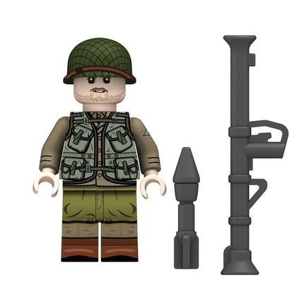 Bazuca World War II U.S. Army Rangers Custom Minifigure