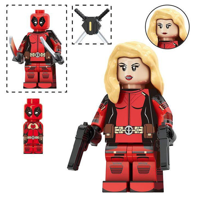 Lady Deadpool Custom Marvel Superhero Minifigure