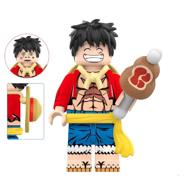 Luffy custom One Piece Anime Minifigure