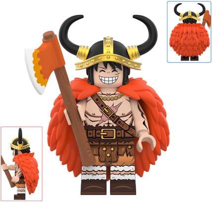 Monkey D. Luffy Custom One Piece Anime Minifigure