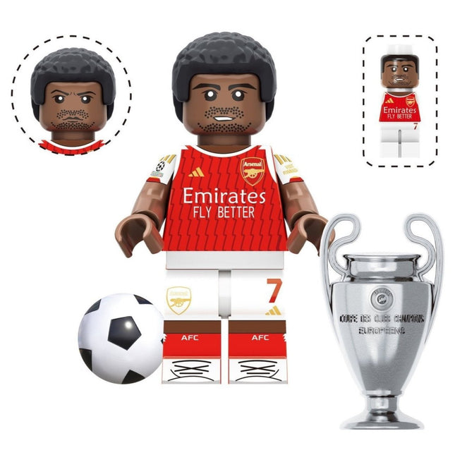 Bukayo Saka (Arsenal) Custom Football Player Minifigure