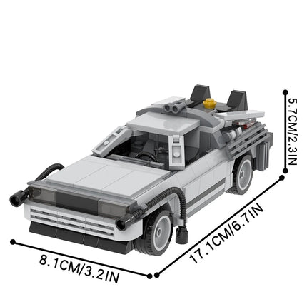 Back to the Future DeLorean Car Custom MOC