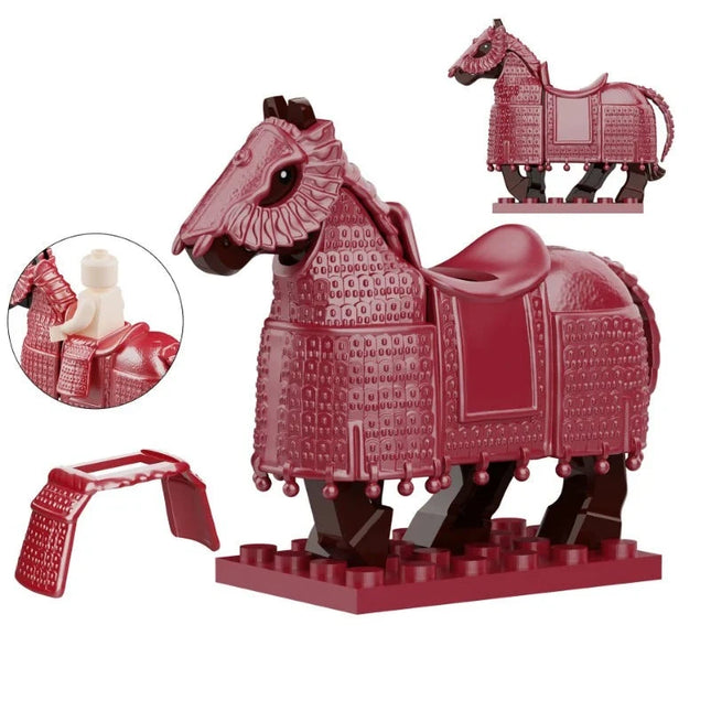 Medieval Tiefutu Armoured Warhorse Custom Minifigure