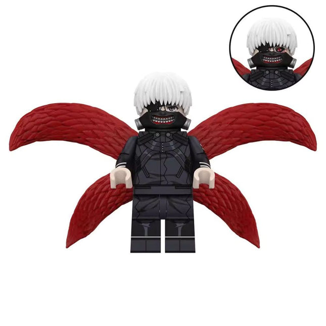 Ken Kaneki Custom Tokyo Ghoul Anime Minifigure - Minifigure Bricks