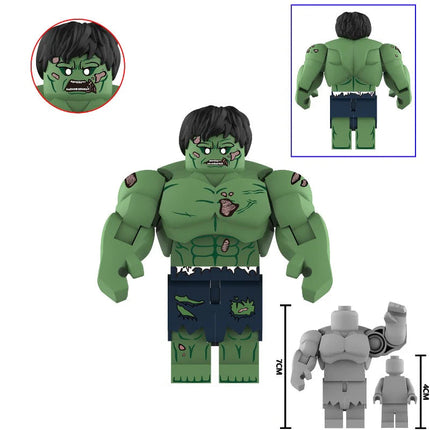 Hulk Zombie Custom Marvel Superhero Large Minifigure