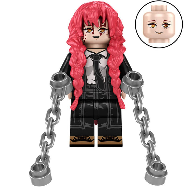 Makima Chainsaw Man Custom Japanese Anime Superhero Minifigure