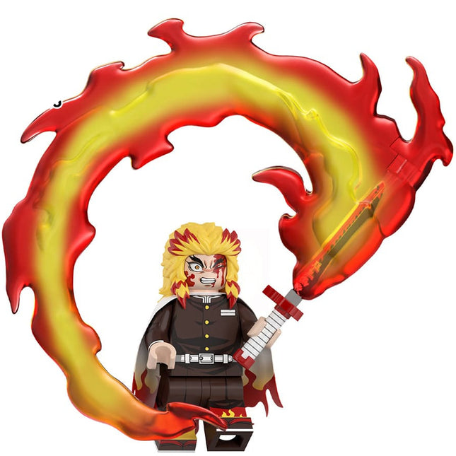 Kyojuro Rengoku From Demon Slayer Custom Anime Minifigure