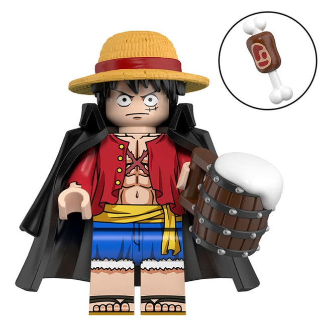 Monkey D. Luffy Custom One Piece Anime Minifigure