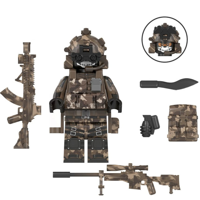 Commando Soldier Custom Military Minifigure
