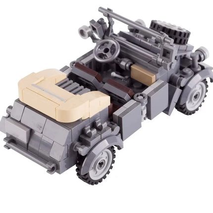 WW2 German Kubelwagen Utility Vehicle Custom Military MOC