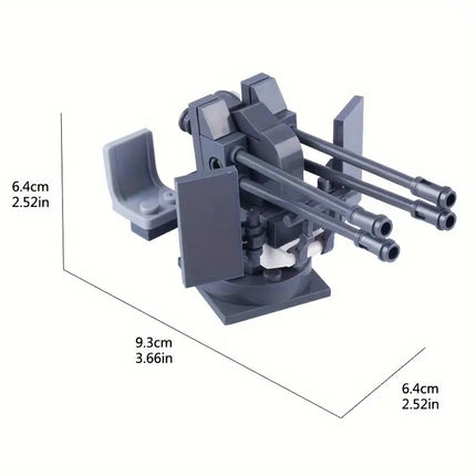 WW2 German Anti-Aircraft Gun 2cm Flak 38 Custom Military MOC