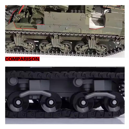 WW2 USA M7 Priest Tank Custom Military MOC