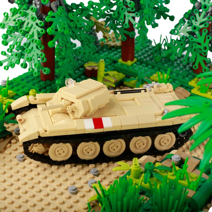 WW2 British Crusader Tank Custom Military MOC