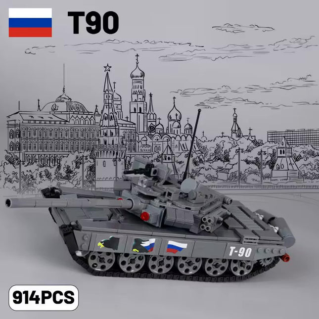 Russia T-90 Main Battle Tank Custom Military MOC