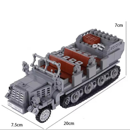WW2 German Sd.Kfz. 7 Army Transport Custom Military MOC