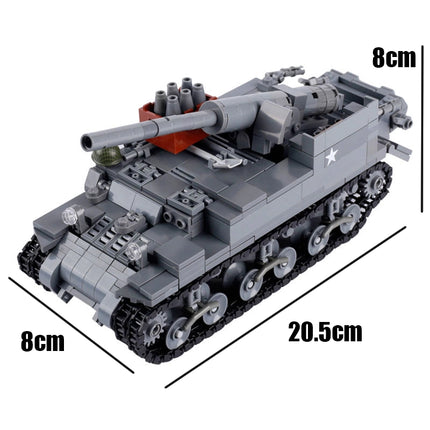 WW2 USA M12 Gun Motor Carriage Custom Military MOC