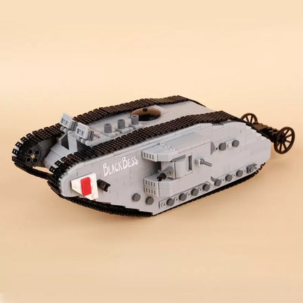 WW1 British Mark I Heavy Tank Custom Military MOC
