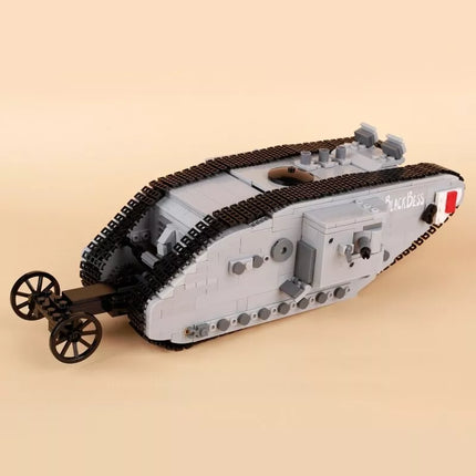 WW1 British Mark I Heavy Tank Custom Military MOC