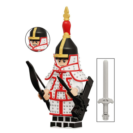 Bordered White Banner Manchu Eight Banners Army Minifigure