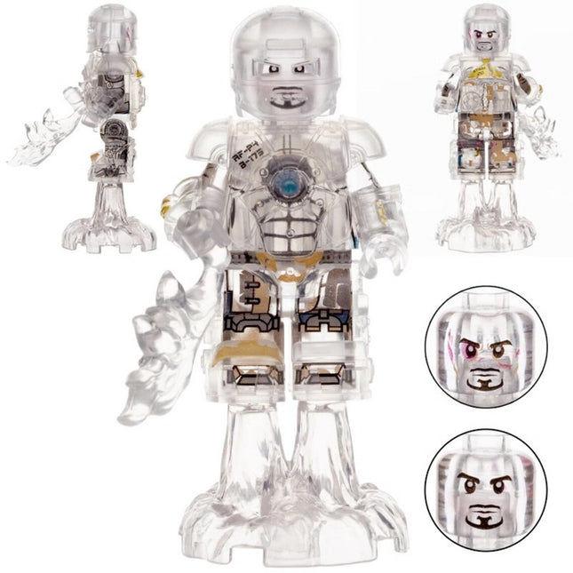 Iron Man Mark 1 Transparent Custom Marvel Superhero Minifigure