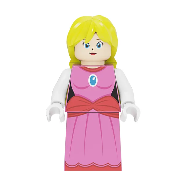 Princess Peach from Super Mario Custom Minifigure
