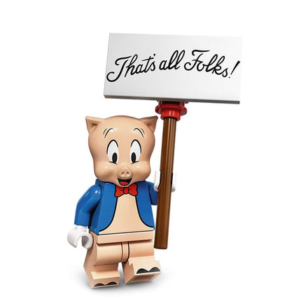 Porky Pig Custom Looney Tunes Cartoon Minifigure