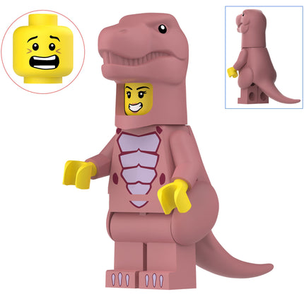 Tyrannosaurus Costumed Fan Custom Minifigure