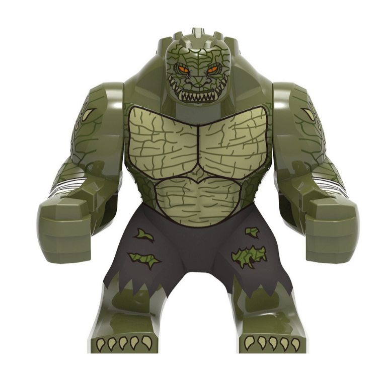 Killer Croc Custom DC Comics Supervillain Large Minifigure Minifigure Bricks