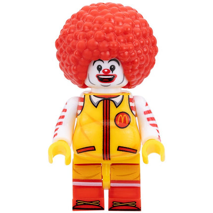 Fat Ronald McDonald Custom Fast Food Clown Icon Minifigure