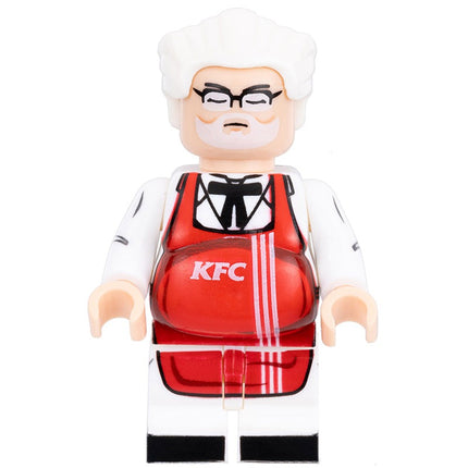 Fat Colonel Sanders KFC Custom Icon Minifigure