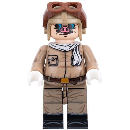 Fat Porco Rosso Custom Japanese Cartoon Minifigure