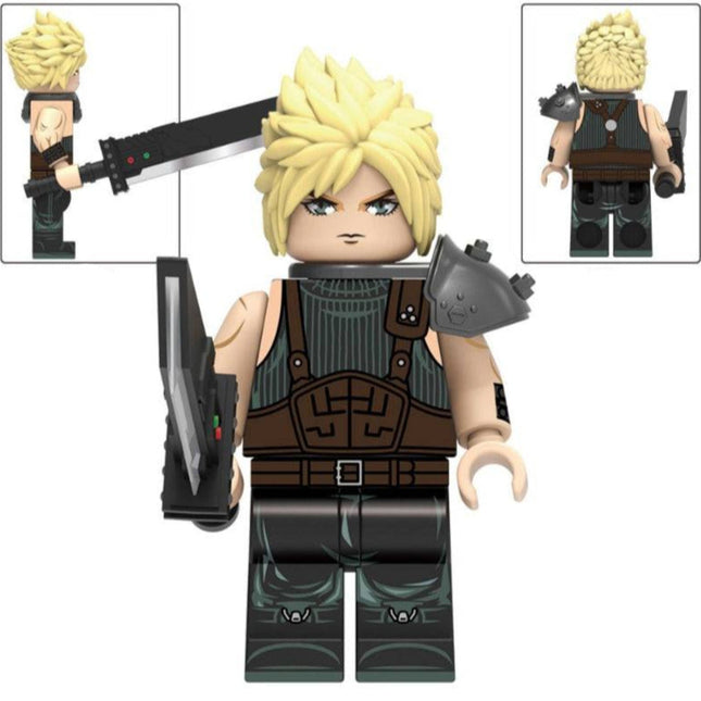 Cloud Strife from Final Fantasy VII Custom Minifigure